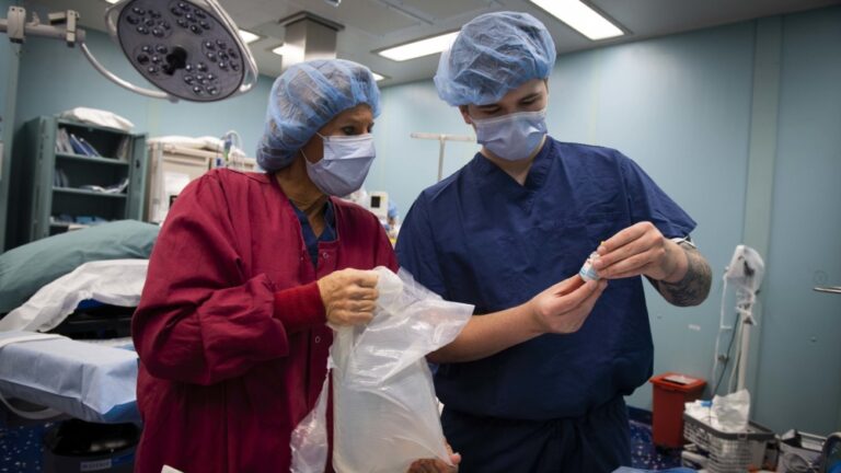 Meet a N.H. combat nurse fighting the 'invisible enemy' aboard a Navy hospital  ship