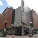 A man walks in Downtown Boston