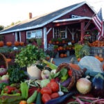 Produce at a Farmer Dave's farm stand.