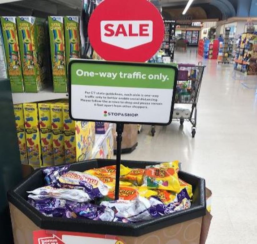 Stop & Shop is implementing oneway aisles at all stores