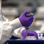 A scientist at Moderna.