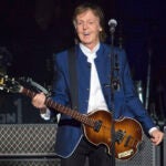 Paul McCartney performing concert