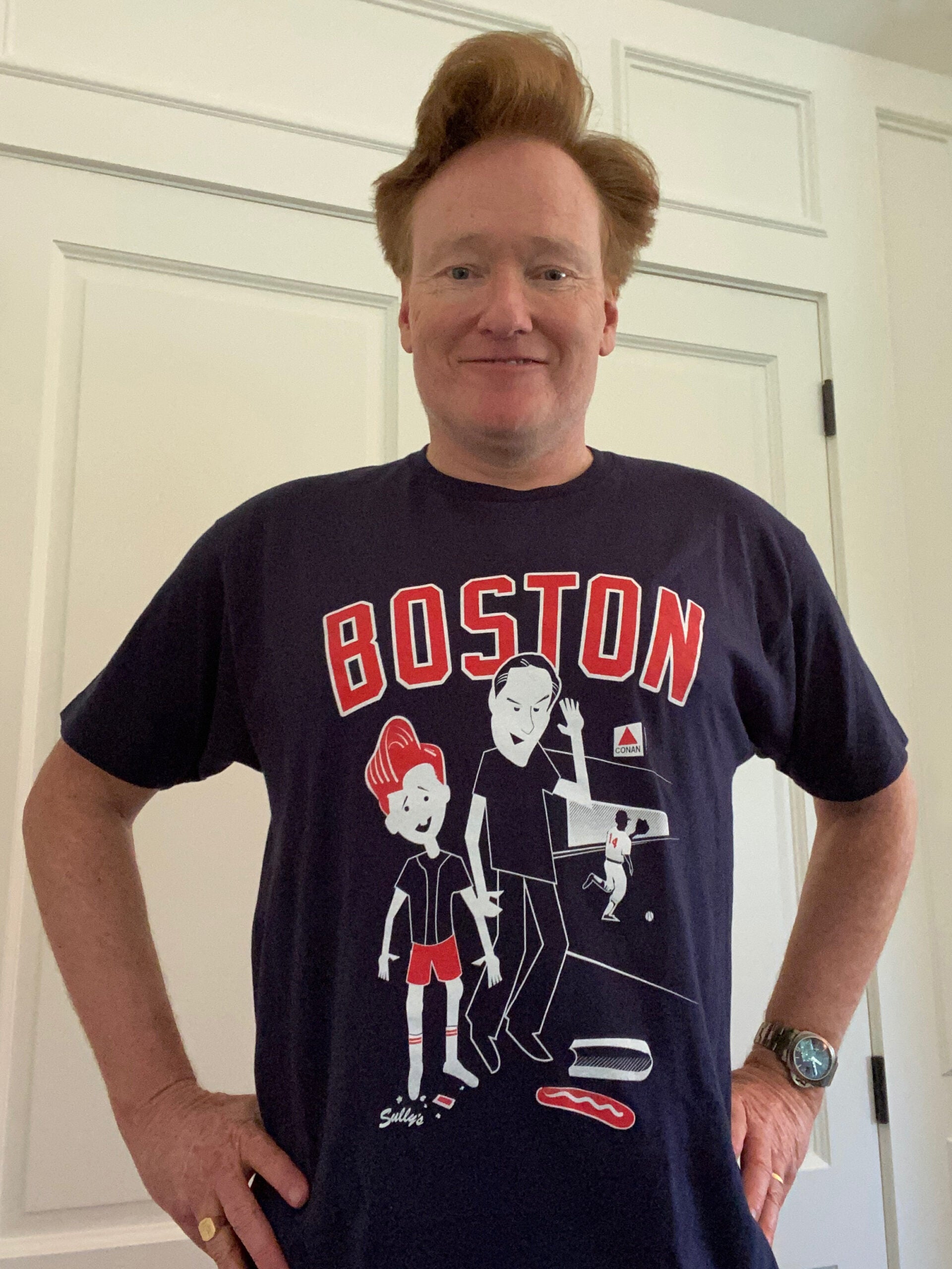 How a local designer got Conan O'Brien to wear 2 of his T-shirts on TV