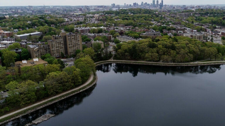 Brookline and the Boston Skyline.