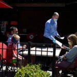 Customers are handed one-time-use menus