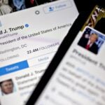 The Twitter accounts of President Donald Trump.