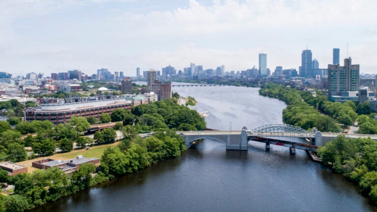 Boston from over the Charles River.