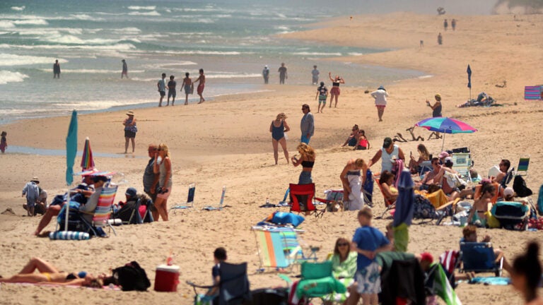 Nauset Beach in Orleans on Thursday.