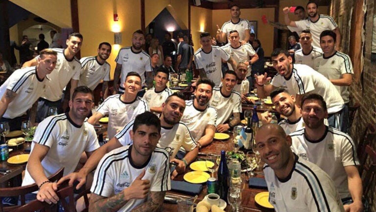 Argentina's soccer team ate at Tango Restaurant