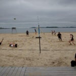 Volleyball on Carson Beach.