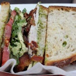 The Turkey Avo sandwich at the Bacon Truck