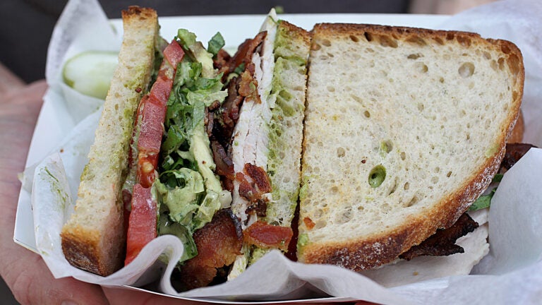 The Turkey Avo sandwich at the Bacon Truck