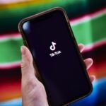 Signage for ByteDance Ltd.'s TikTok.