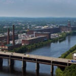 Mills along the Merrimack River in Lawrence.