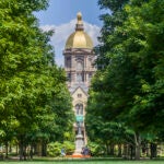 Notre Dame's campus in South Bend, Ind.