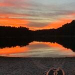 Sunset at Kingsbury Pond in Norfolk