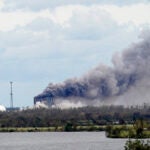 A fire at a chemical plant, BioLab Inc.