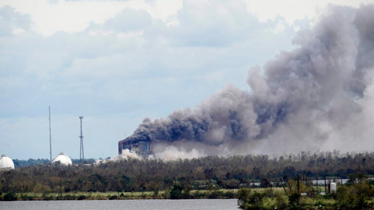 A fire at a chemical plant, BioLab Inc.