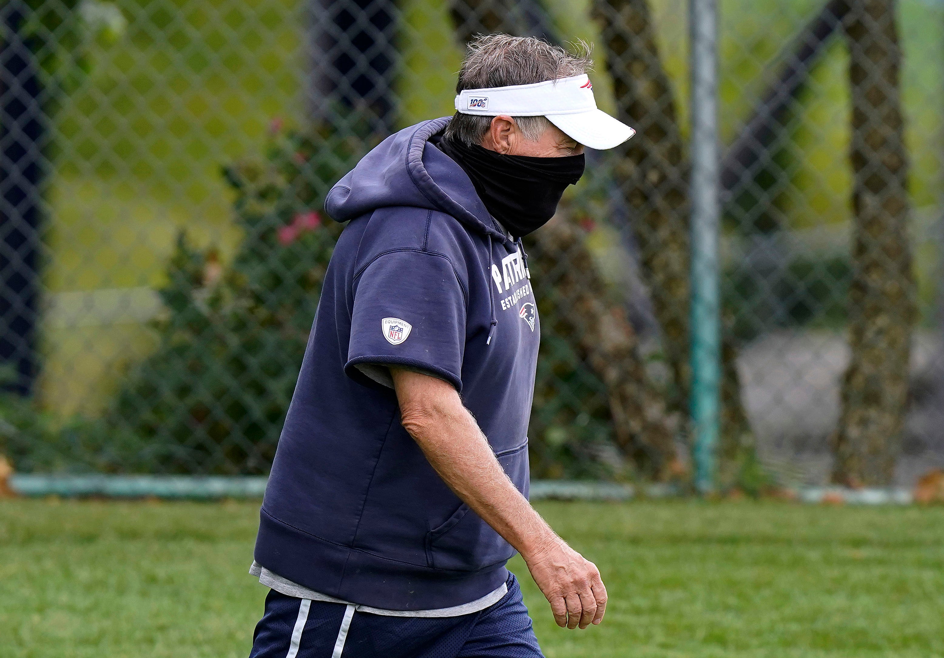 bill belichick ripped sweatshirt