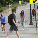 Students at Boston College.