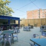 The patio at The Dial