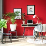 adobe-stock-home-office-red-accent-wall