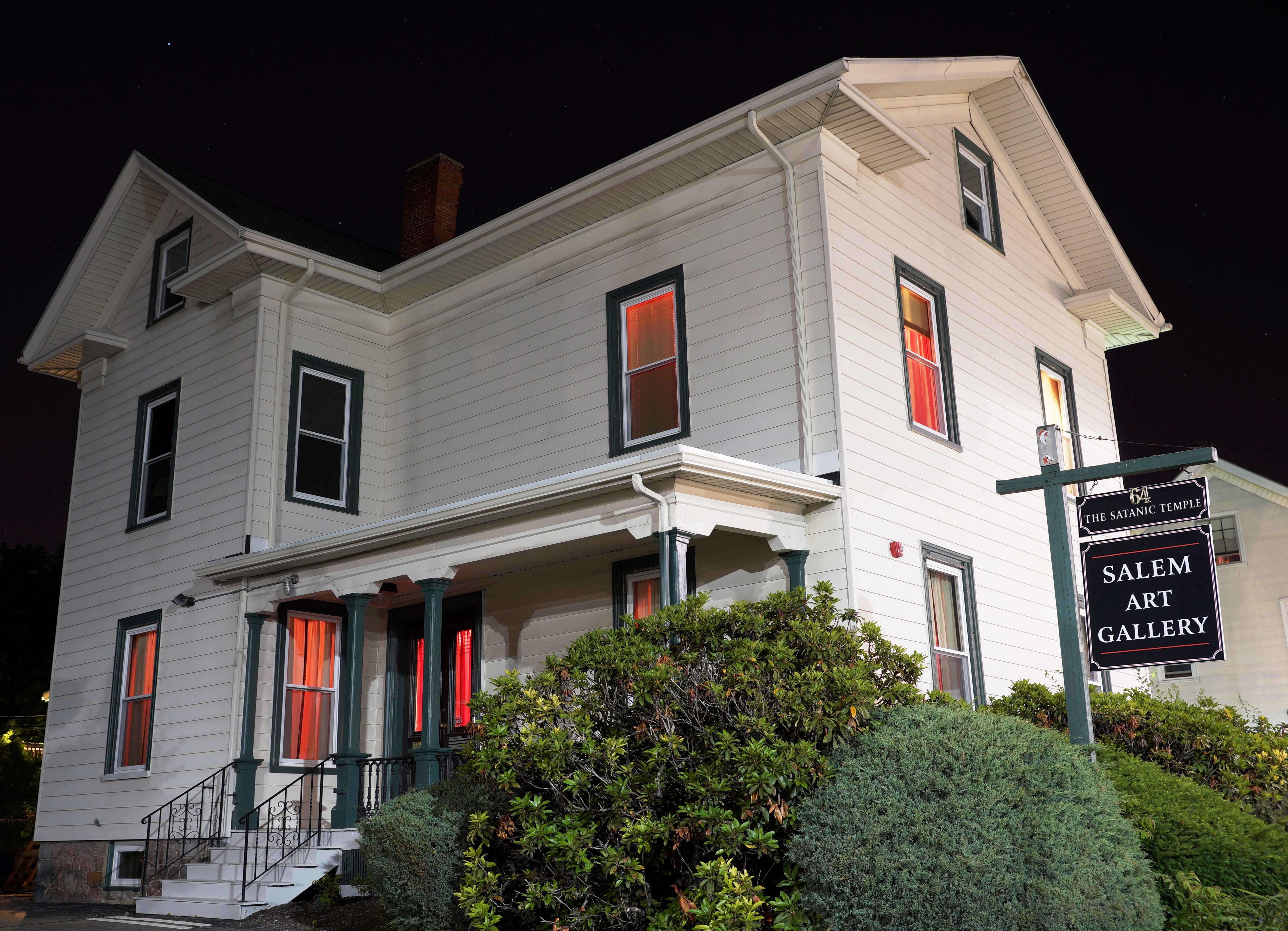 The Satanic Temple building on Bridge Street in Salem.