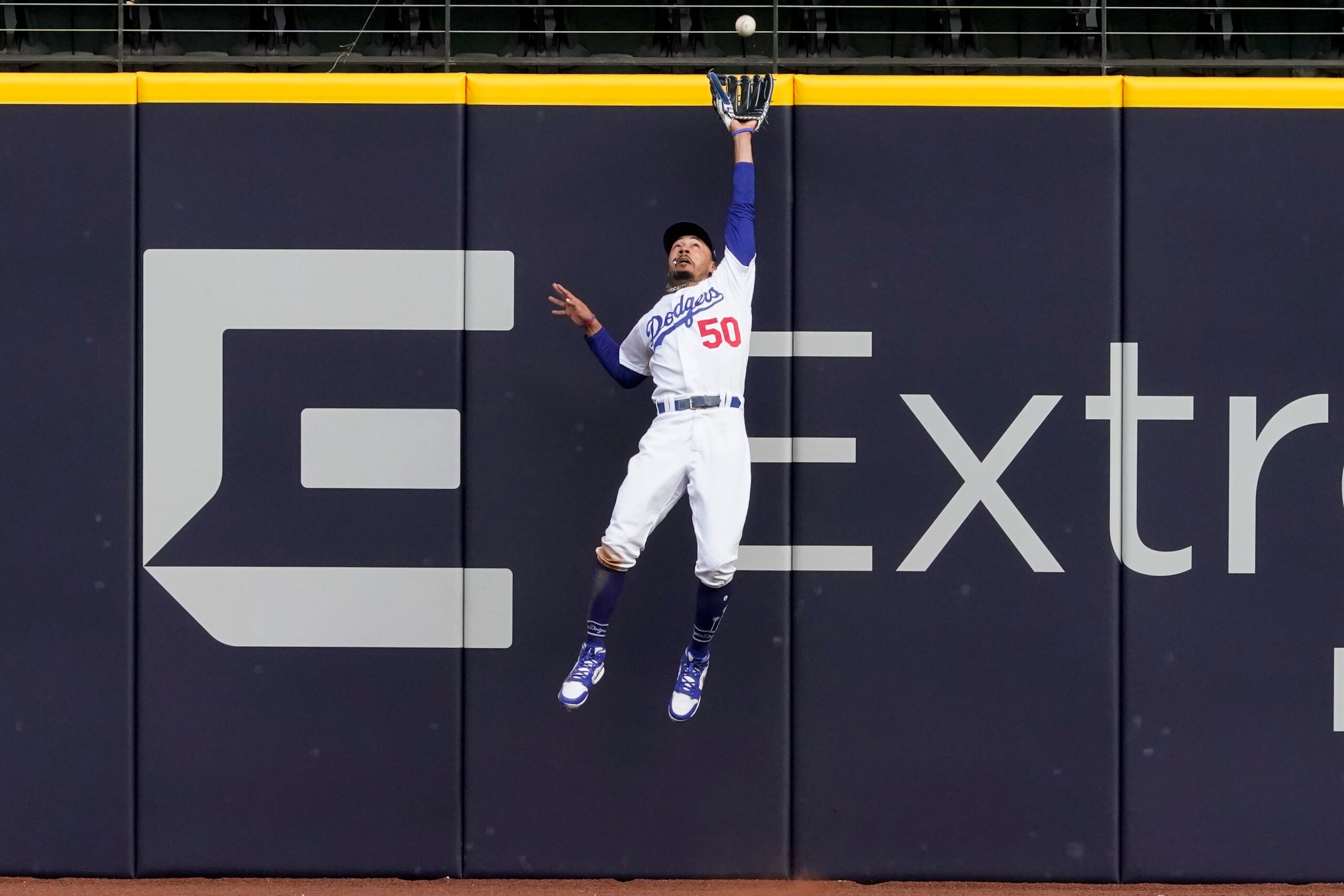 Mookie Betts, with another great grab, shows what Dodgers wanted