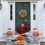 Decorations on a home in Hanover.