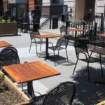 Brass Union's patio in 2018