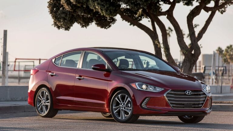 The 2017 Hyundai Elantra sedan.