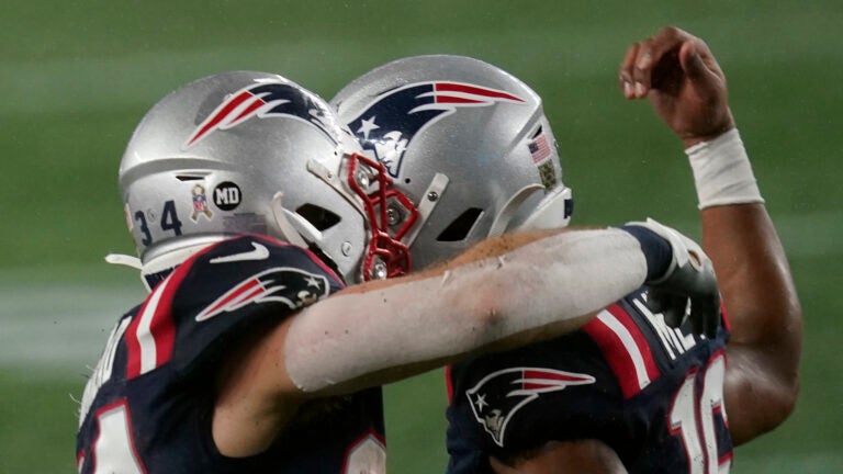 Why Patriots players wore decals with initials on their helmets Sunday night