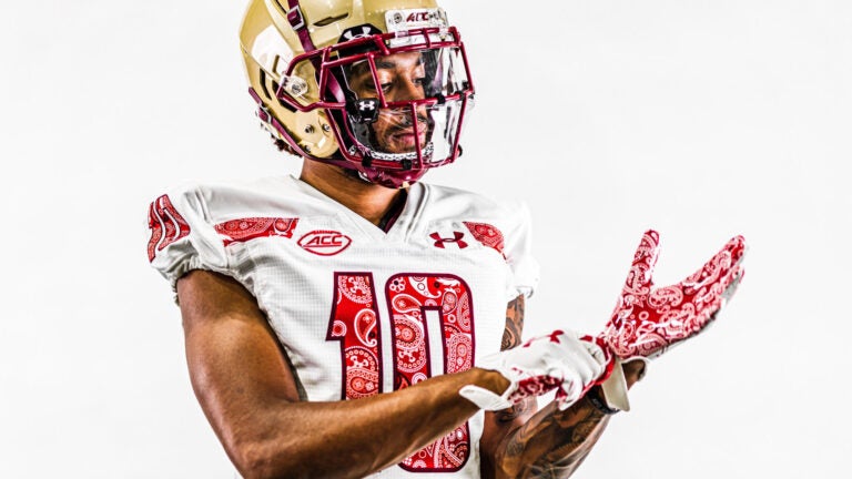 Boston College Eagles Reveal New Red Bandana Alternate Uniforms –  SportsLogos.Net News