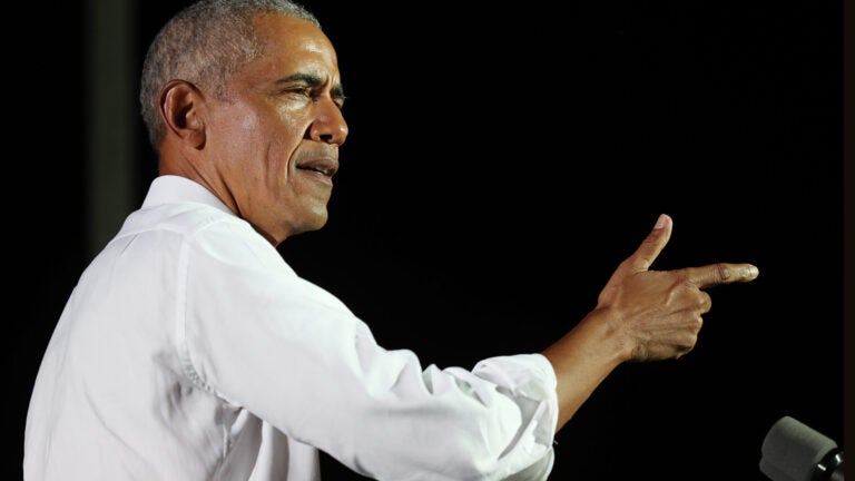 Former President Obama Holds Rally For Joe Biden On Eve Of Election In Miami