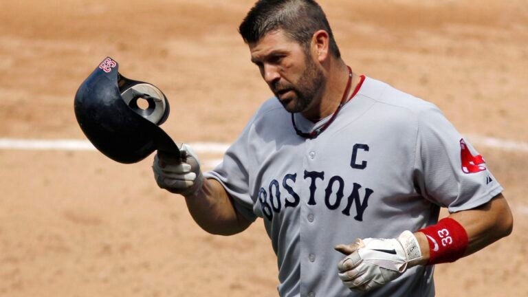 Jason Varitek's wife provided an encouraging update after he tested  positive for COVID-19