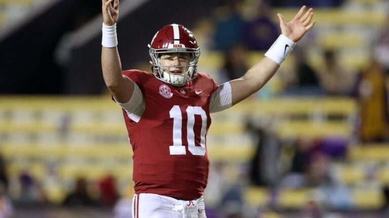 What Mac Jones said after New England Patriots selected the Alabama  quarterback in the first round of the NFL Draft 