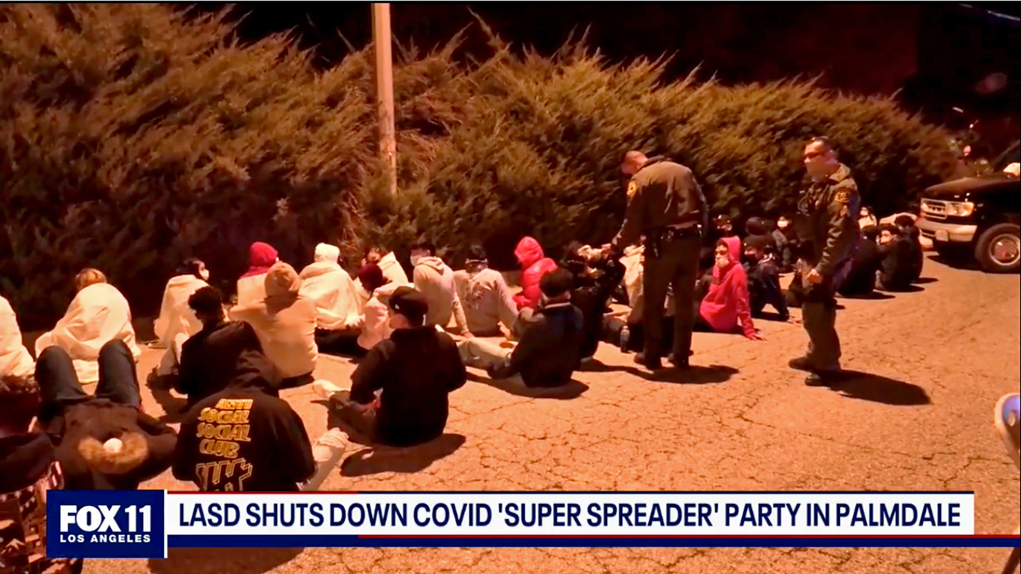 Underground Southern California party ends in 158 arrests