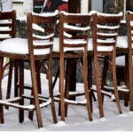 Restaurant in winter