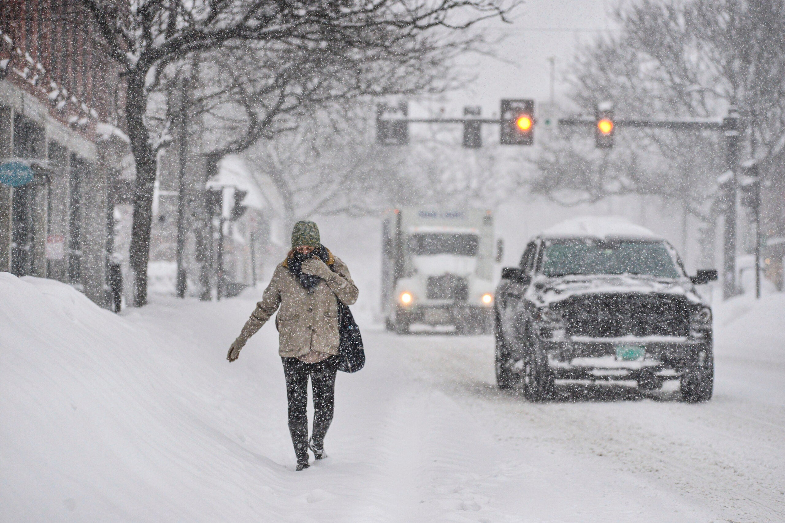 The nor’easter dumped tons of snow in New Hampshire, Vermont, and Maine