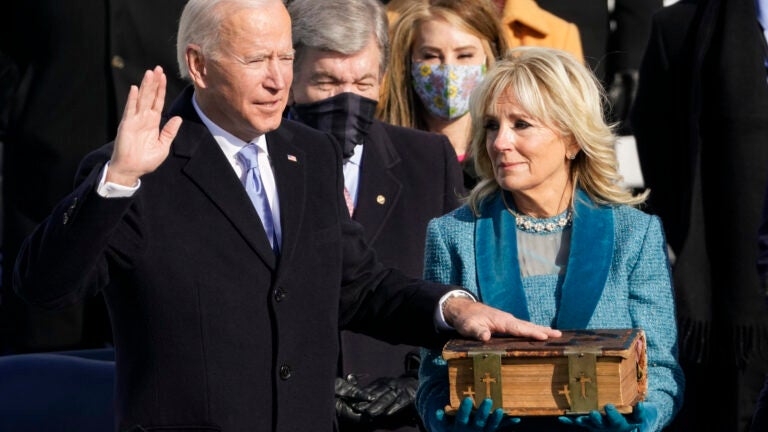 What To Know About The Rather Large Bible That Joe Biden Took His Presidential Oath On