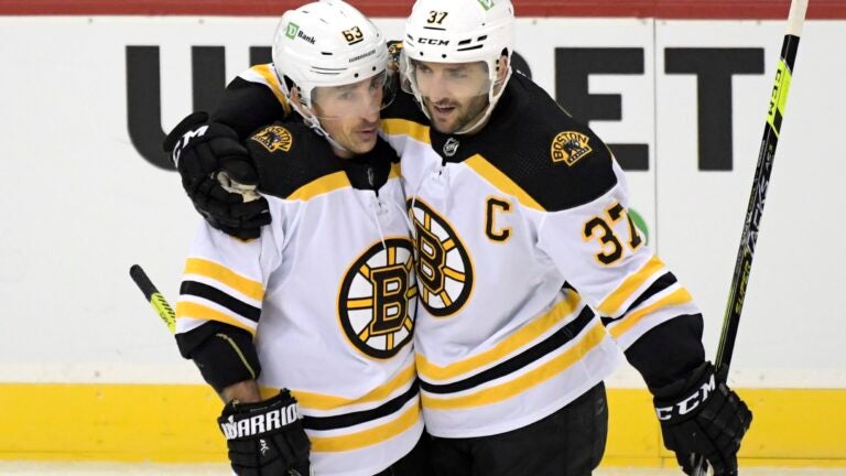 Bruins captain Patrice Bergeron sees the bright side of beginning
