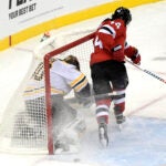 Miles Wood Tuukka Rask