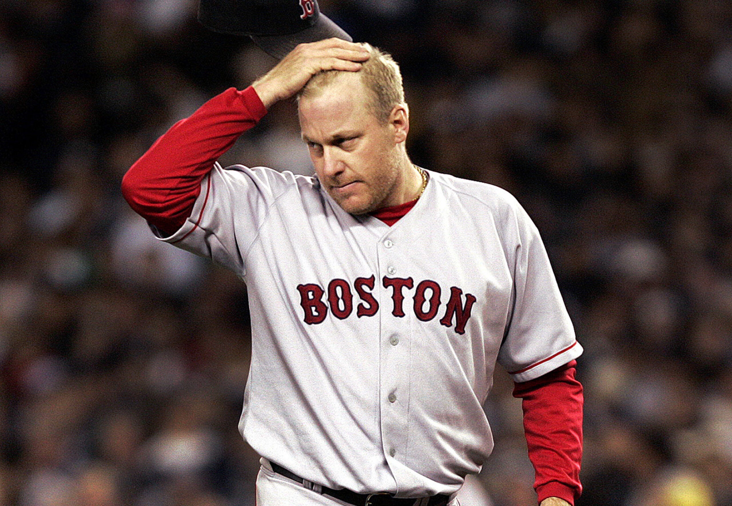 Curt Schilling The Boston Globe Boston Red Sox Bloody Sock Game