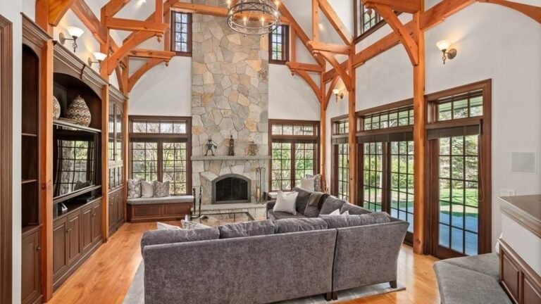 49 possum road Weston MA fireplace