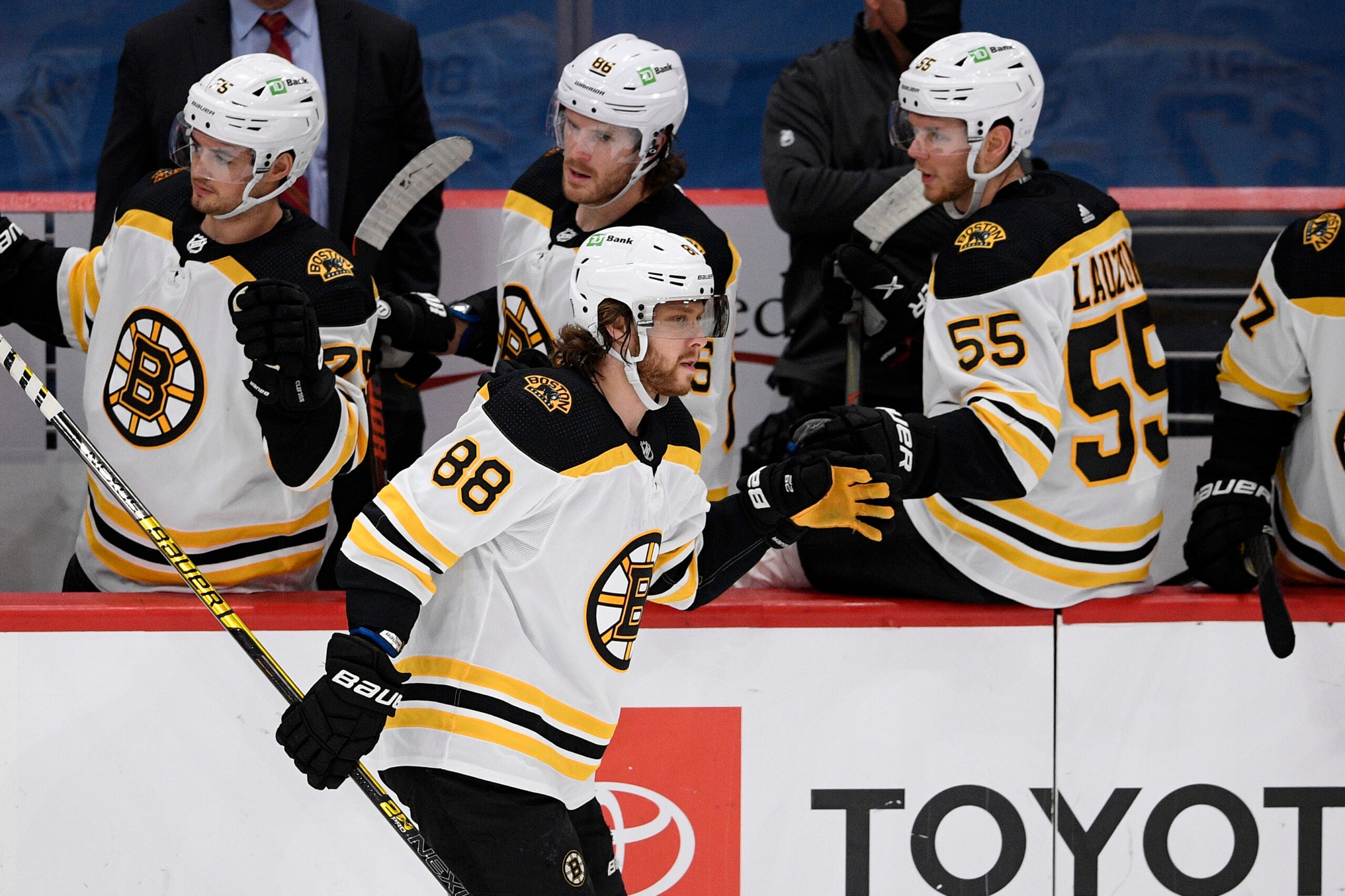 Bruins David Pastrnak Felt Like He Got Hit By A Train In Return To Ice Scored Twice Vs Capitals