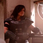 Gina Carano in a scene from "The Mandalorian."