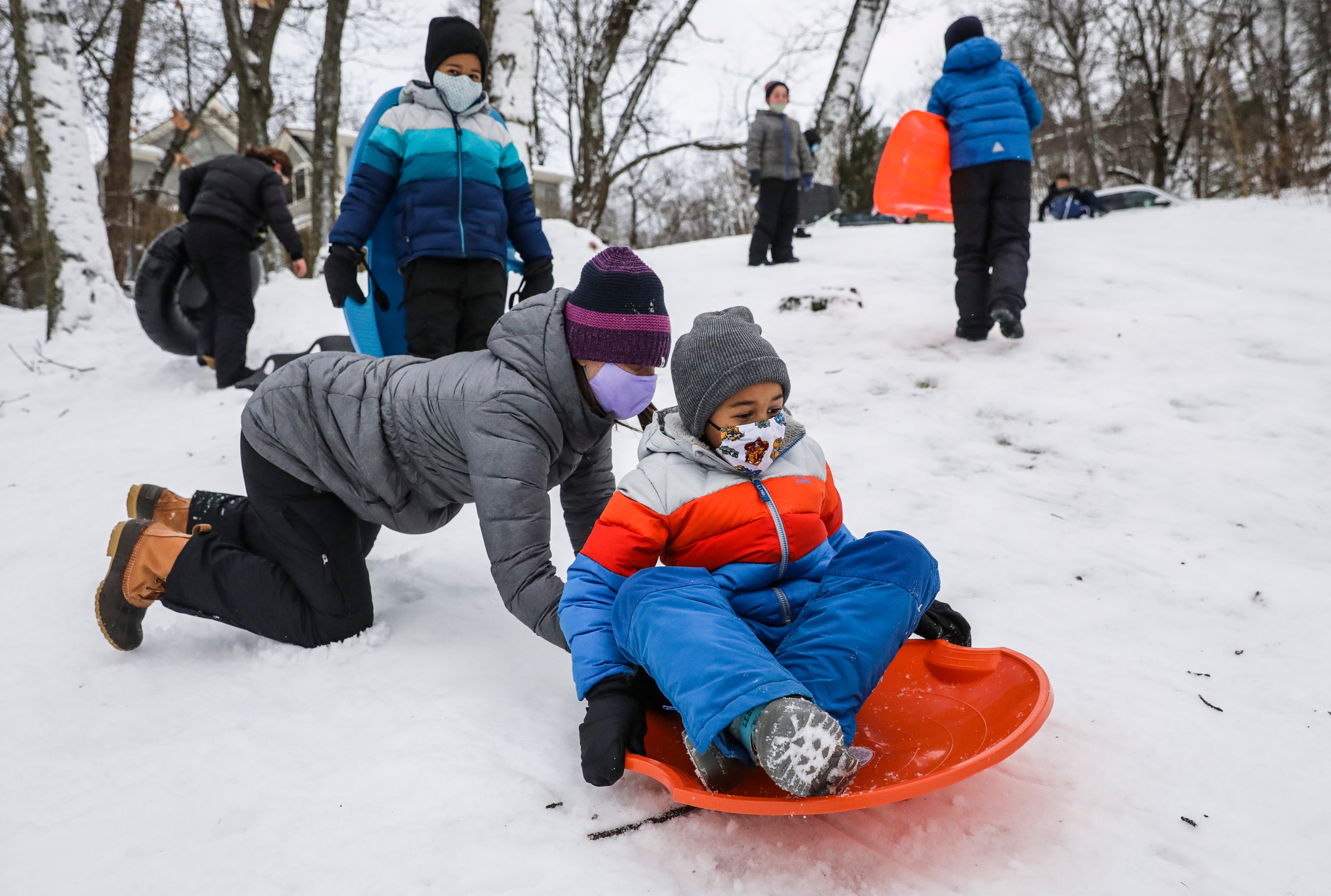 sledding