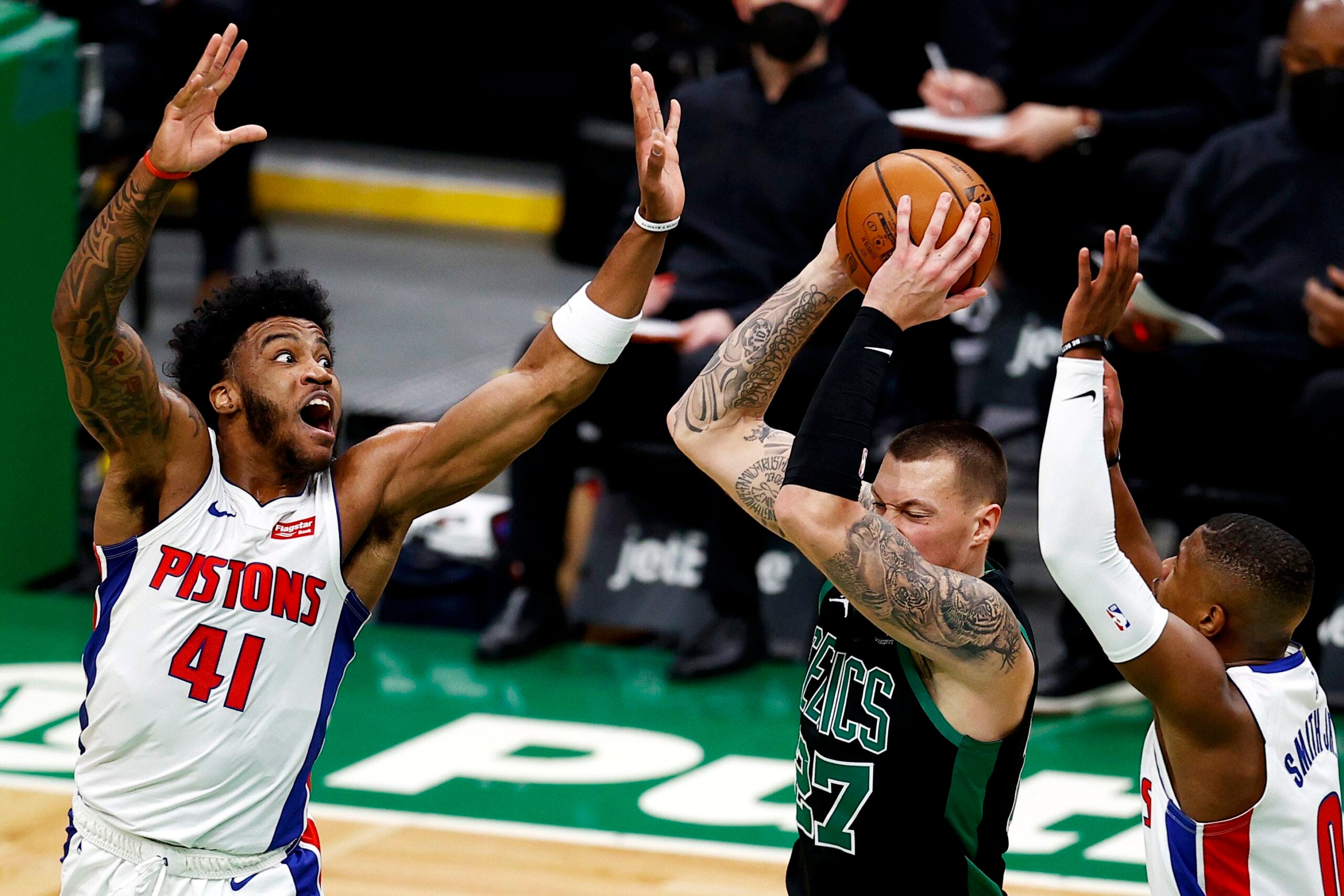 Detroit Pistons 108, Boston Celtics 102: Best photos from Friday game