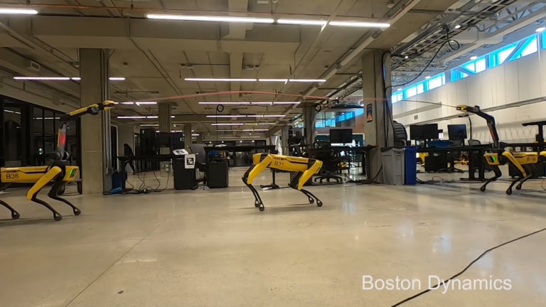 Boston dynamics hot sale robot jumping