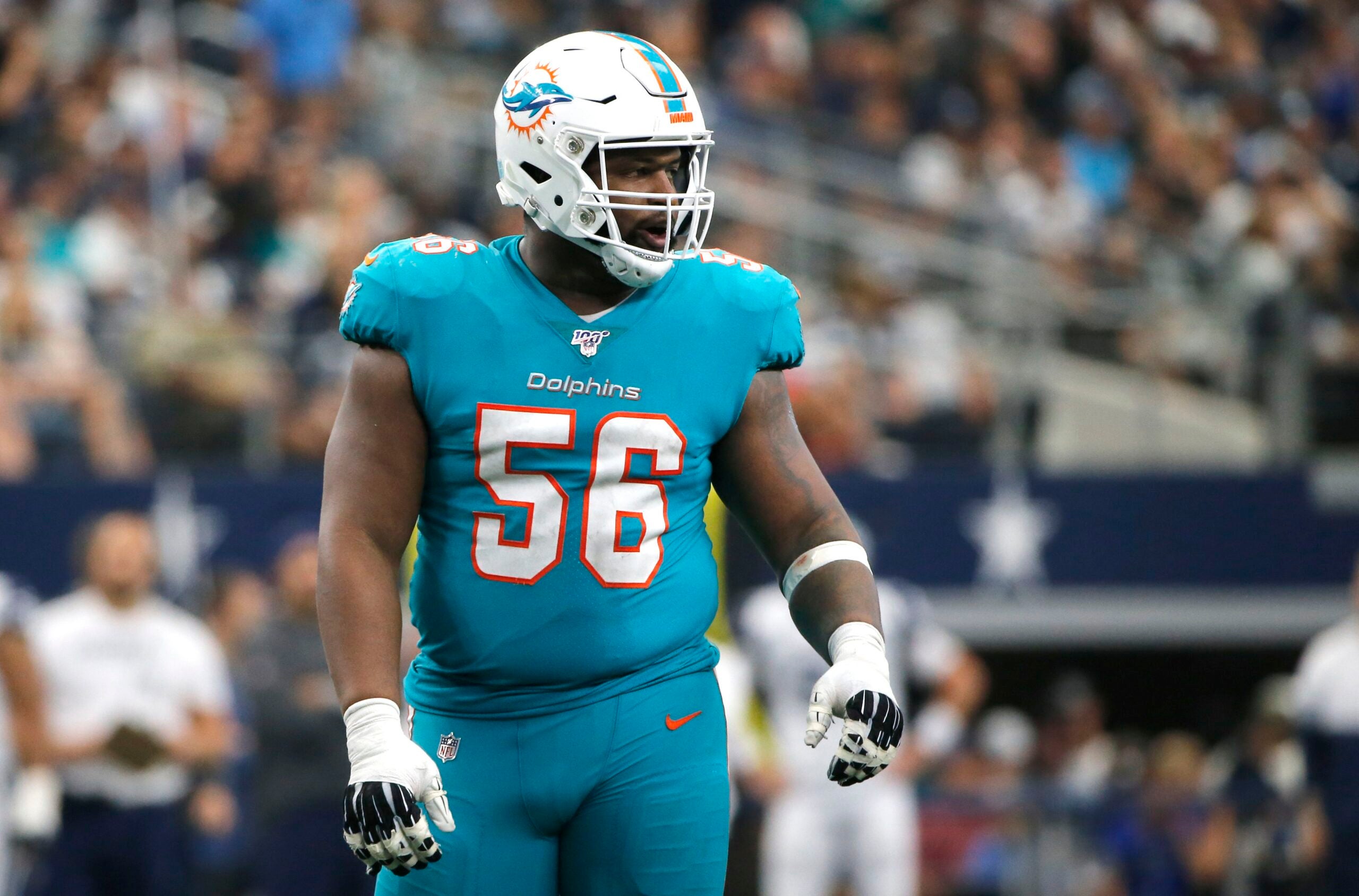 Davon Godchaux Miami Dolphins Walter Payton Man of the Year nominee